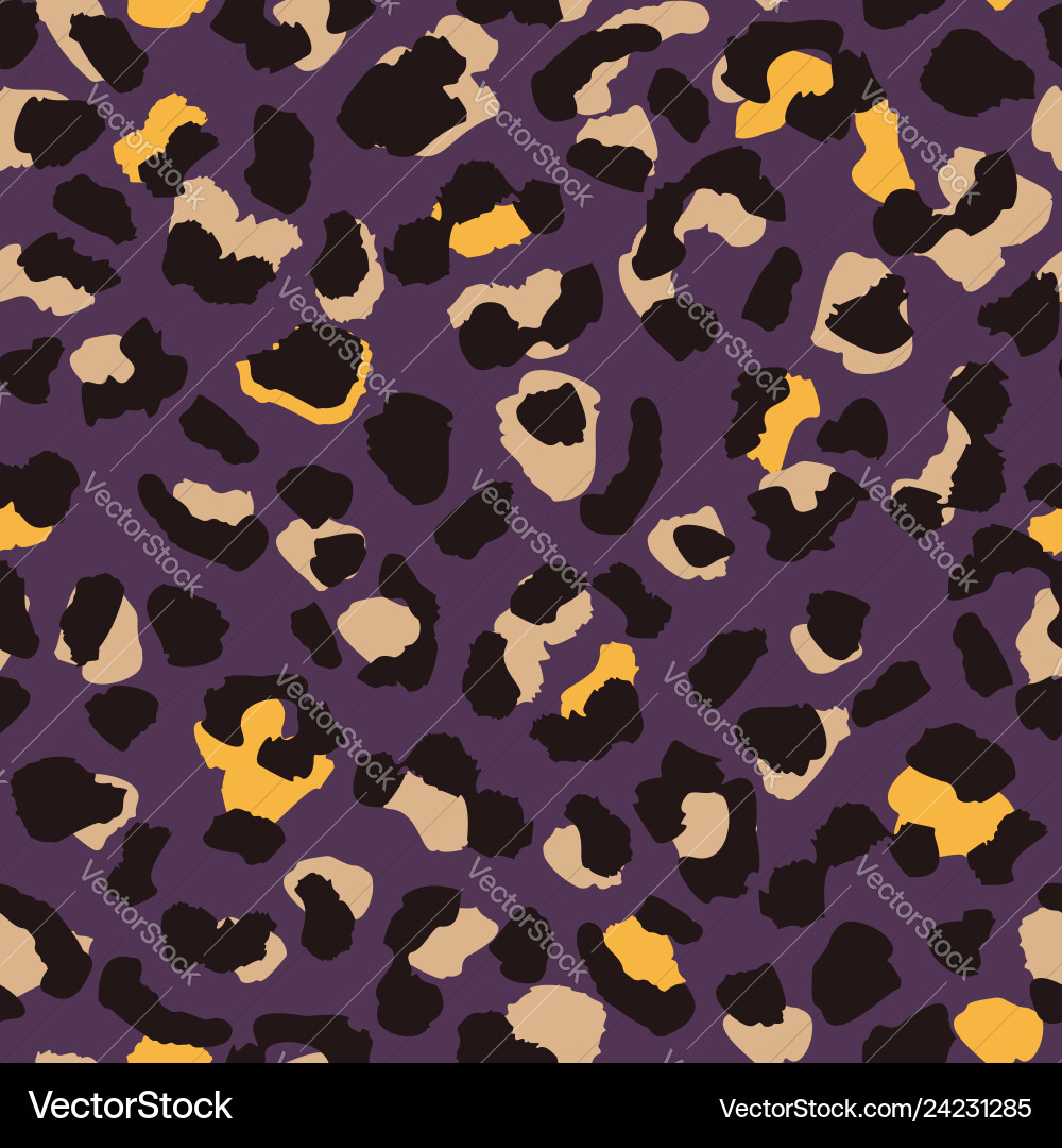 Leopard skin seamless pattern texture repeat Vector Image
