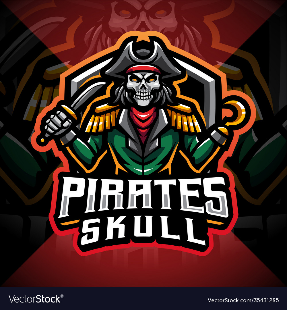 Premium Vector  Pirate vector logo template pirate sport gaming