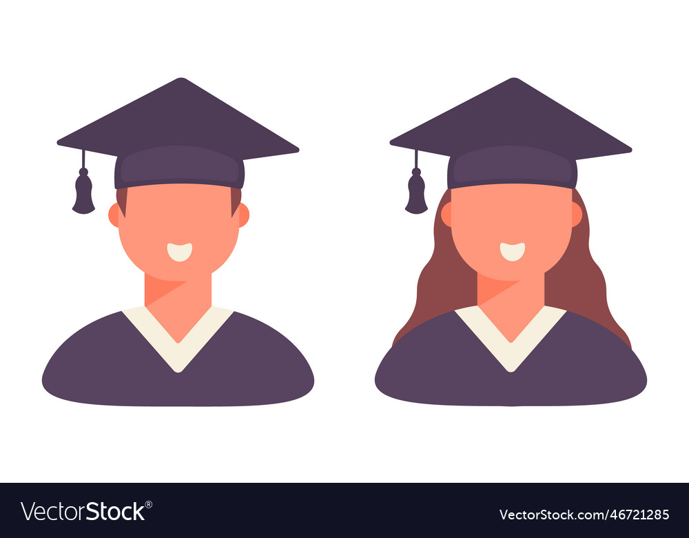 Student smiling on graduation day5 Royalty Free Vector Image