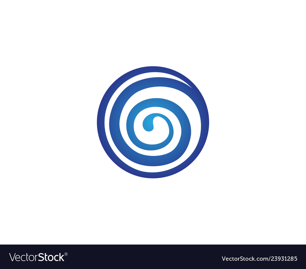 Vortex logo and symbol Royalty Free Vector Image