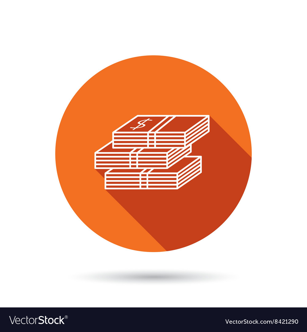 Cash icon dollar money sign Royalty Free Vector Image