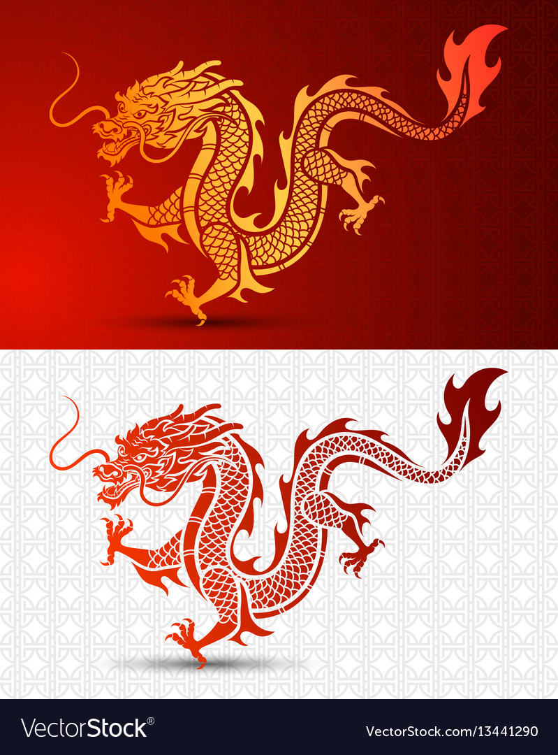 Chinese dragon Royalty Free Vector Image - VectorStock