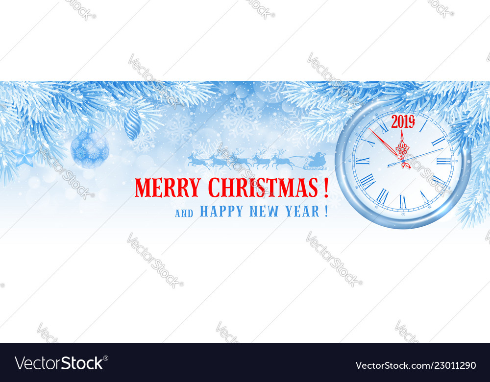 Christmas and new year facebook cover