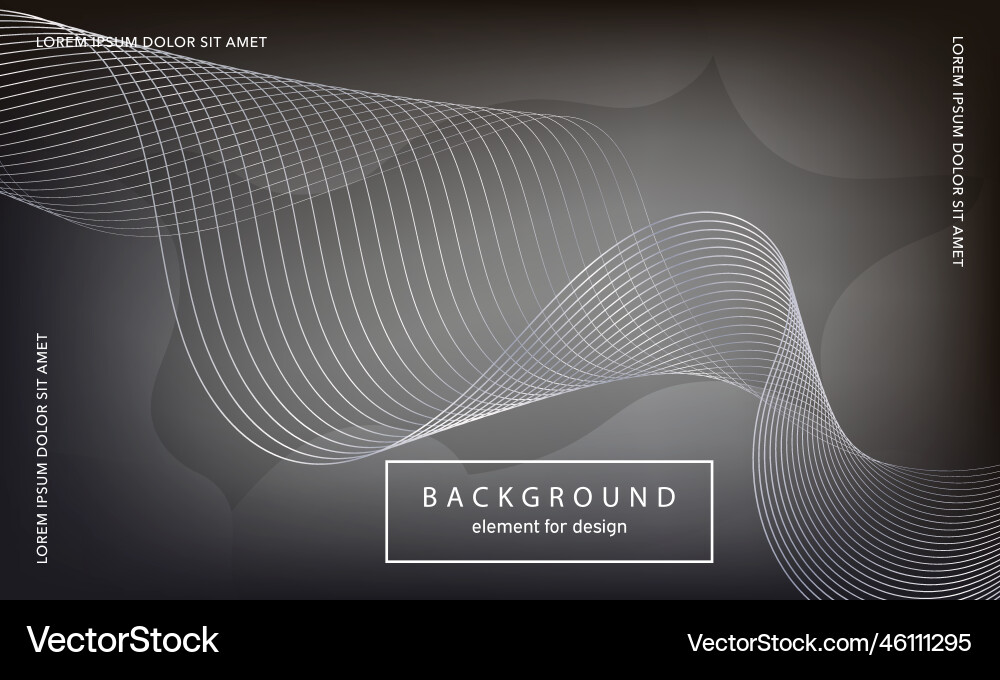 Abstract background wave element for design Vector Image