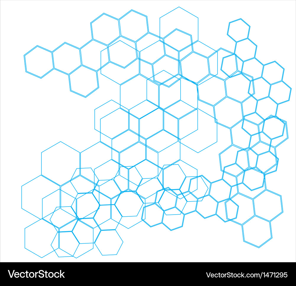 Abstract molecular structure background Royalty Free Vector