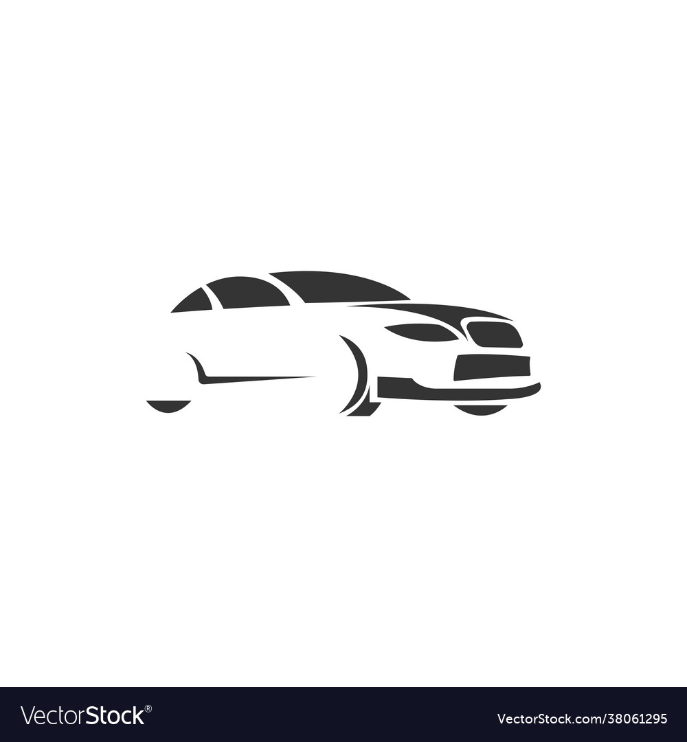 Car icon logo design concept Royalty Free Vector Image