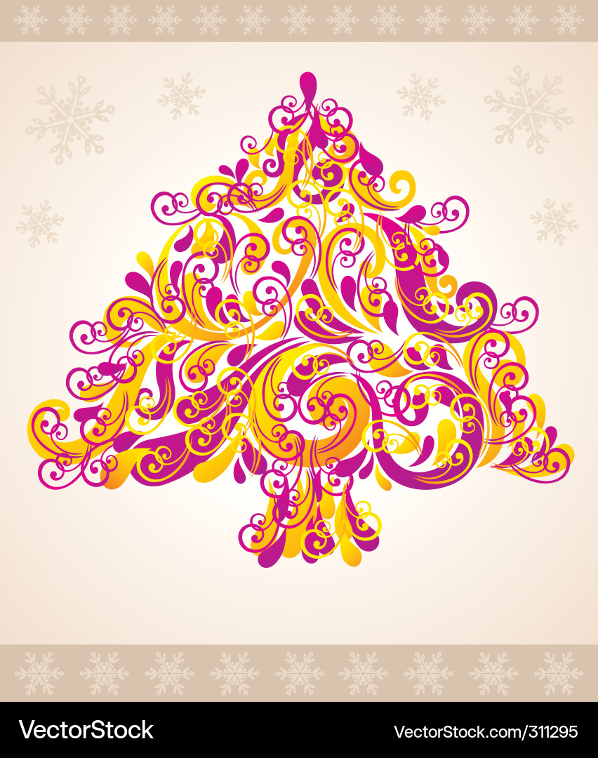Christmas tree Royalty Free Vector Image - VectorStock