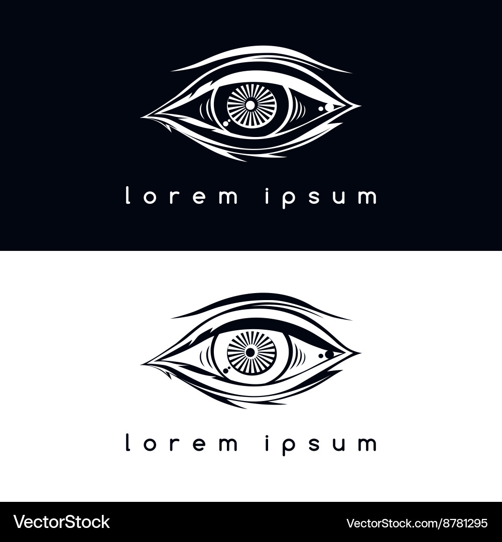Eye vision logotype Royalty Free Vector Image - VectorStock
