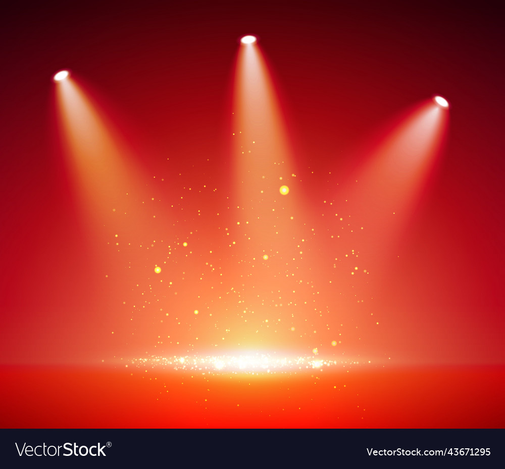 Three different spotlight on stage for your design