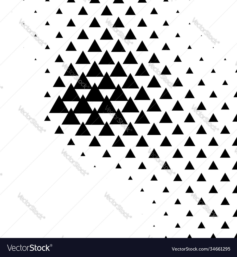 Triangles halftone triangle geometric background Vector Image