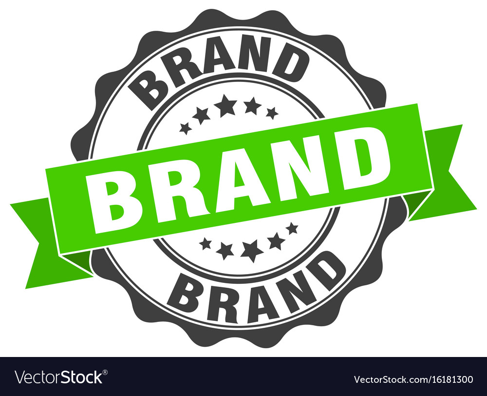 Brand stamp sign seal Royalty Free Vector Image