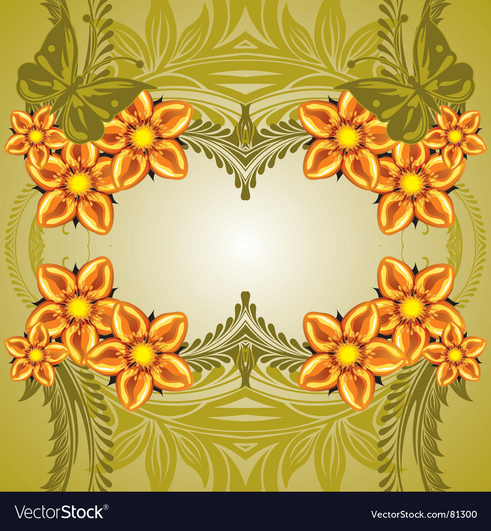 Floral background Royalty Free Vector Image - VectorStock