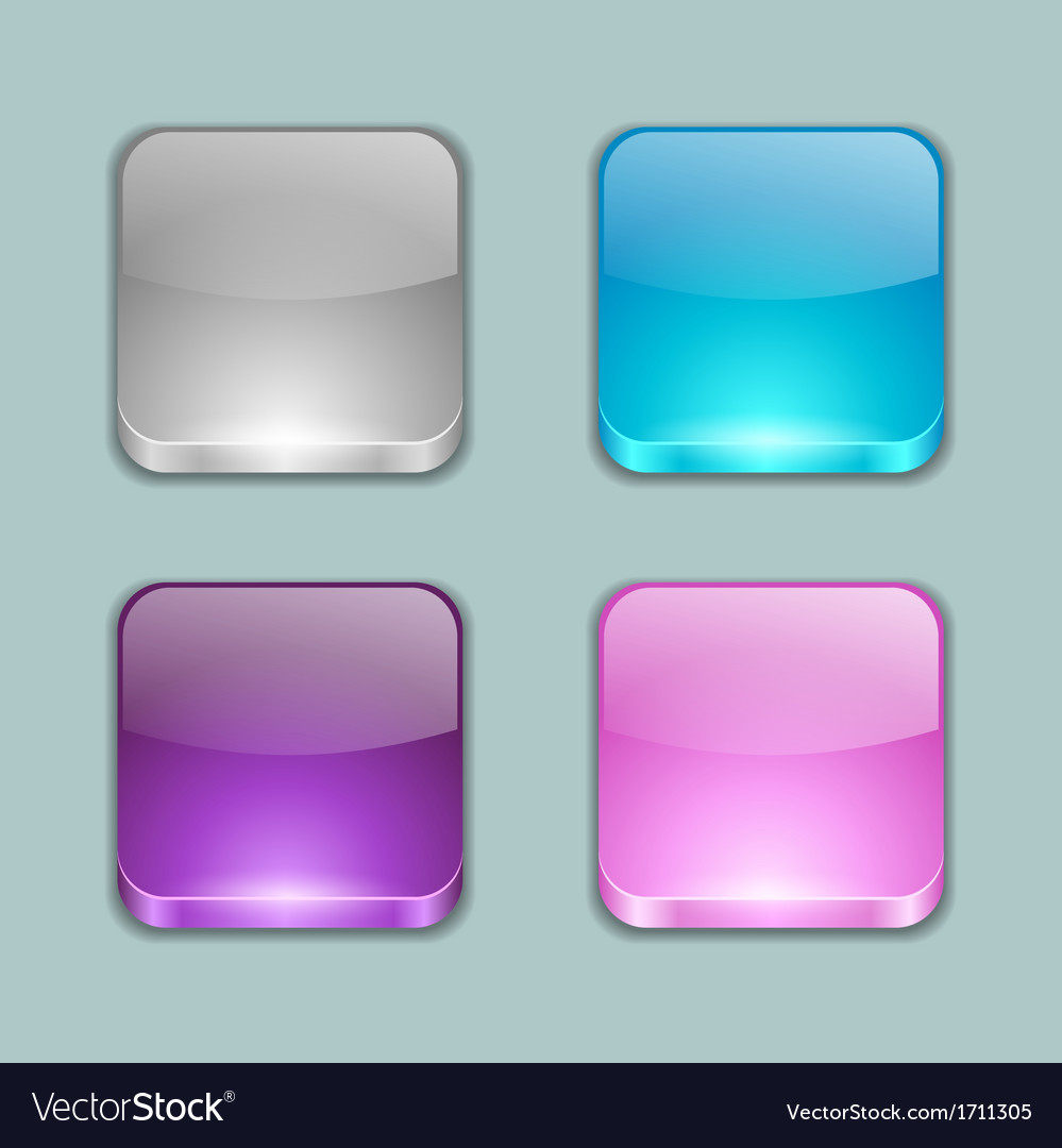 App buttons Royalty Free Vector Image - VectorStock