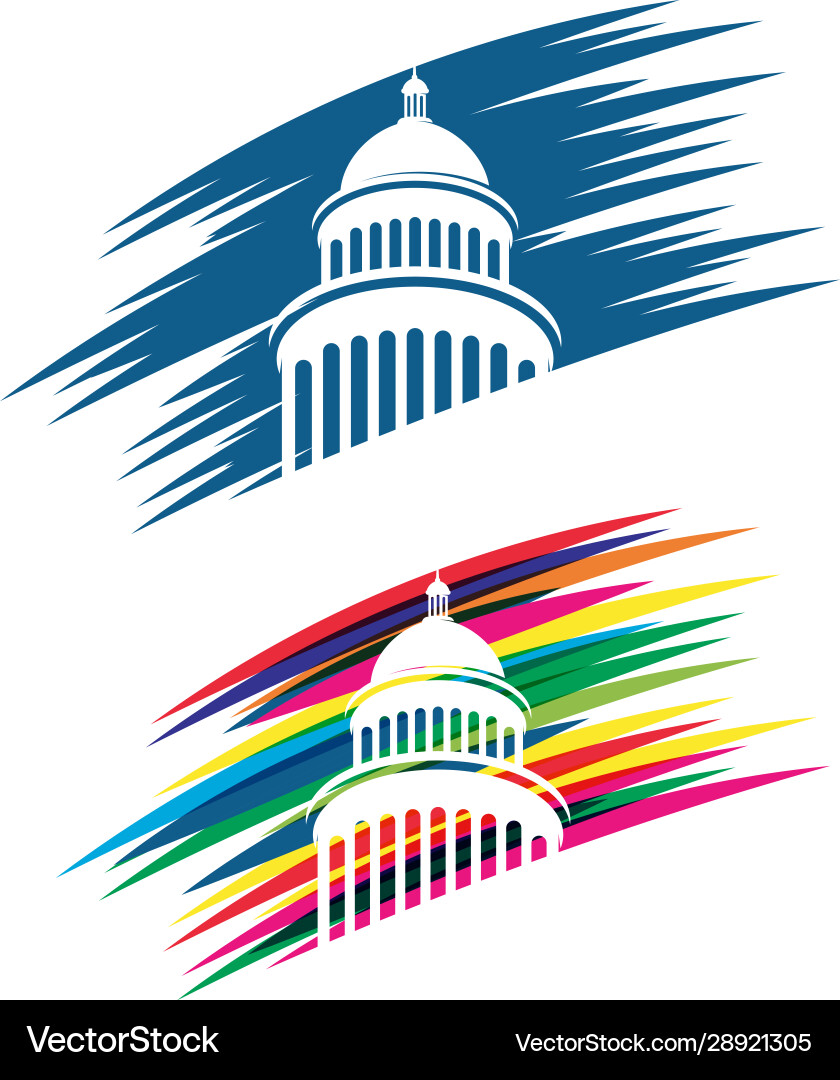Capitol icon Royalty Free Vector Image - VectorStock