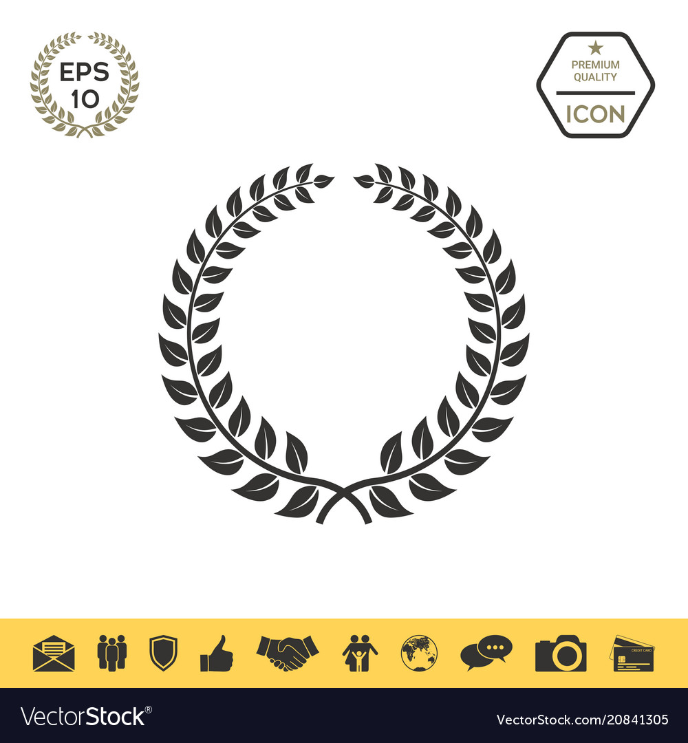 Laurel wreath - design symbol Royalty Free Vector Image