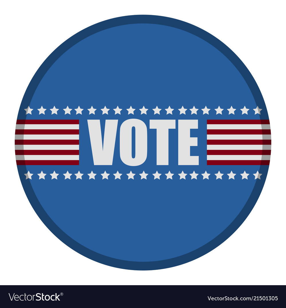 United states campaign button Royalty Free Vector Image