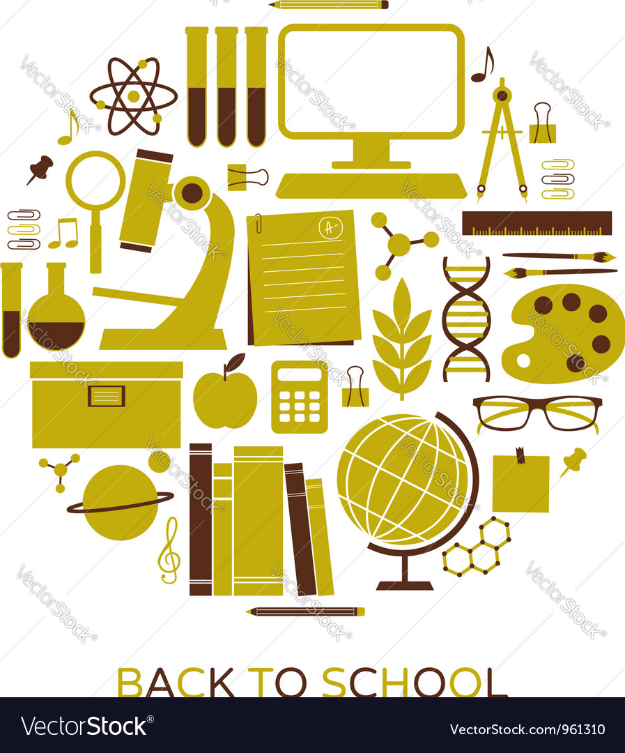 Back to school Royalty Free Vector Image - VectorStock