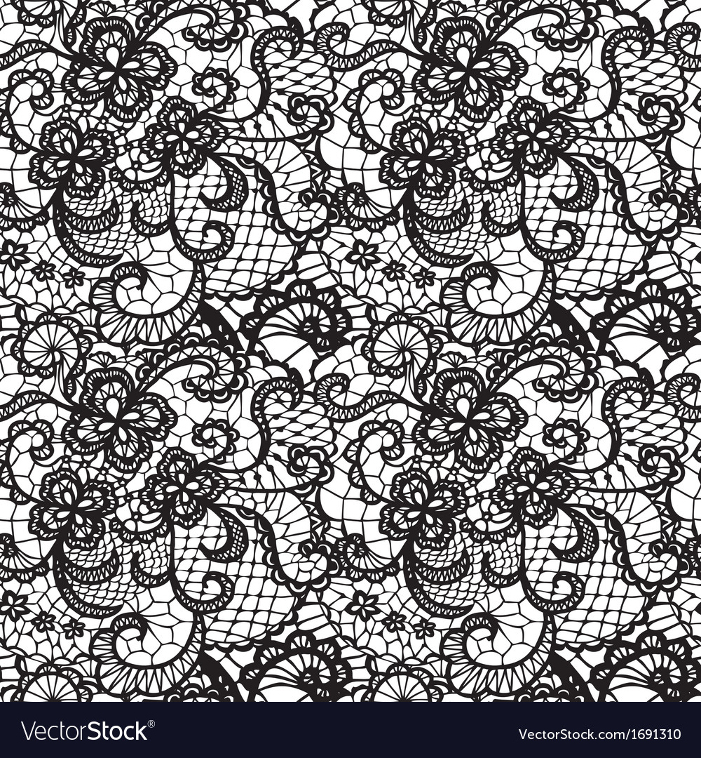 Seamless lace pattern Royalty Free Vector Image