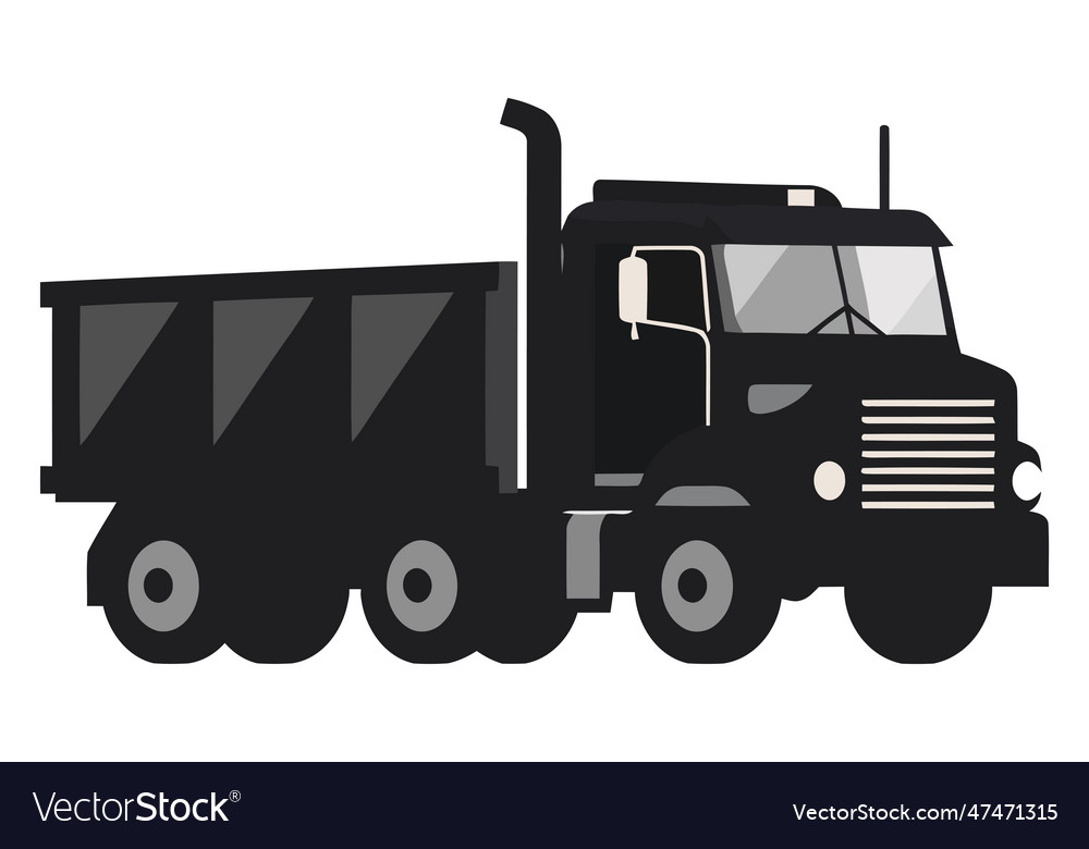 Black truck design Royalty Free Vector Image - VectorStock
