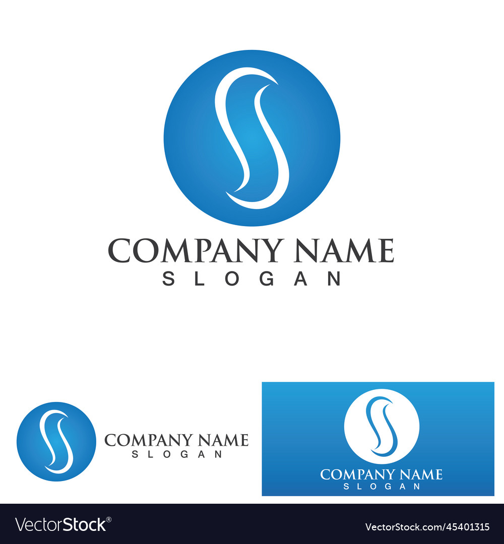 Business corporate letter s logo design Royalty Free Vector