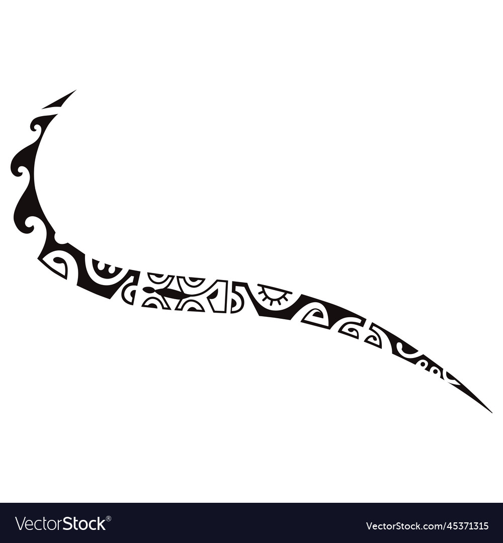 Snake tattoo sketch maori style 10450434 Vector Art at Vecteezy