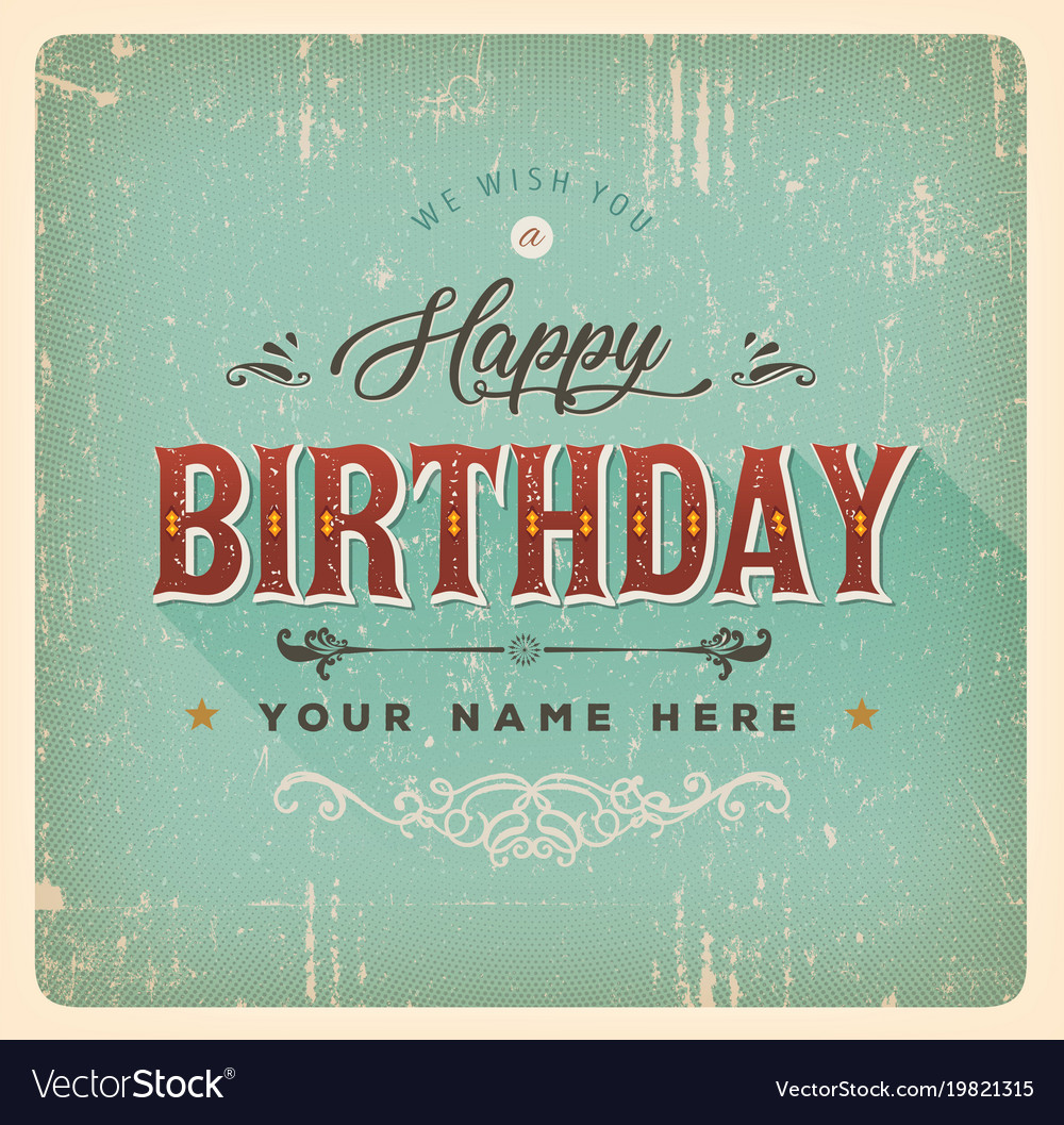 Vintage Happy Birthday Cards Paper Greeting Cards Trustalchemy