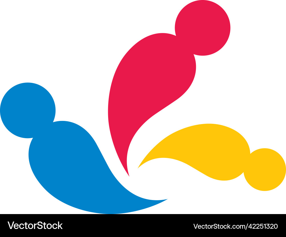 Community logo template Royalty Free Vector Image