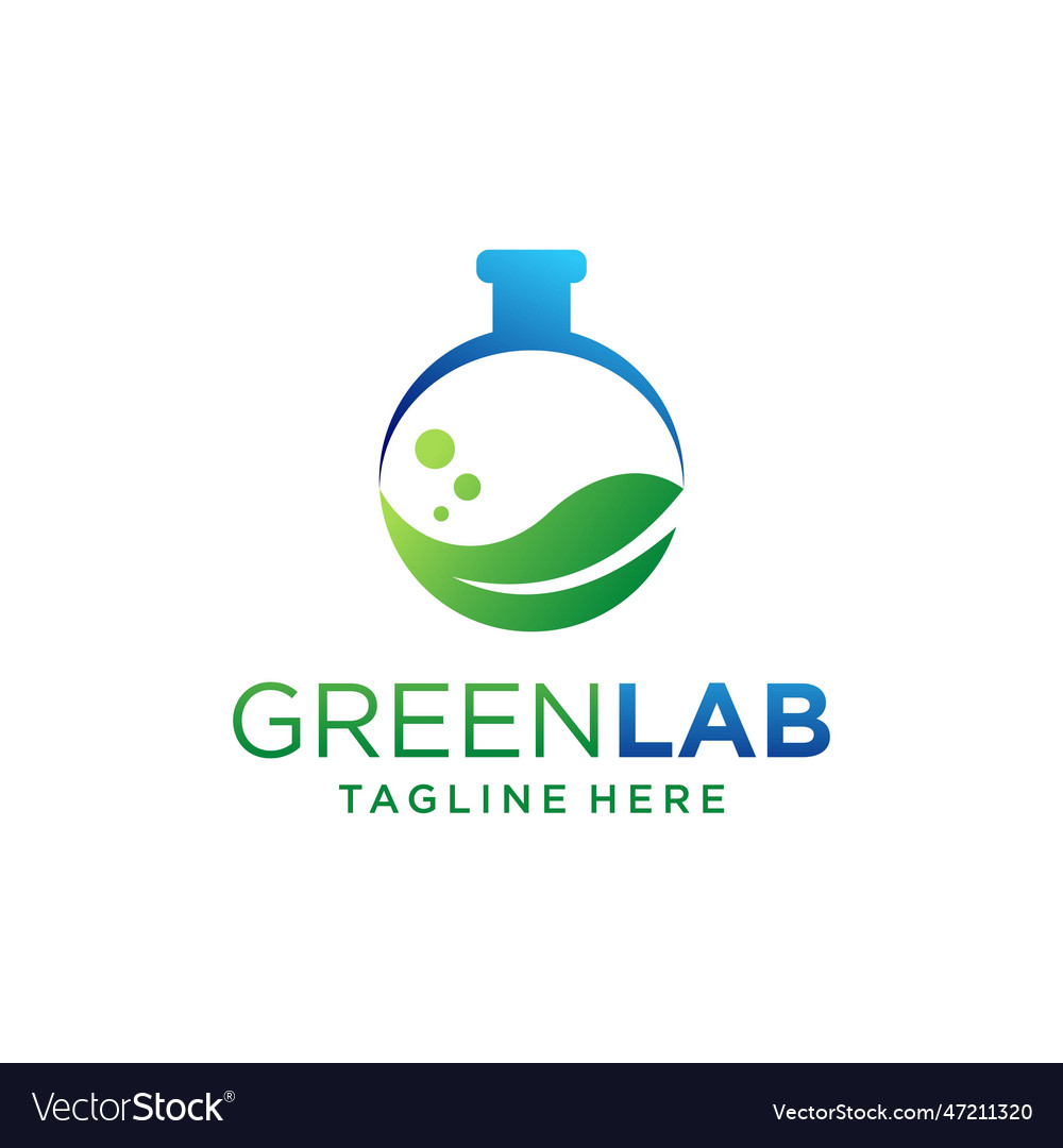Eco lab logo design Royalty Free Vector Image - VectorStock