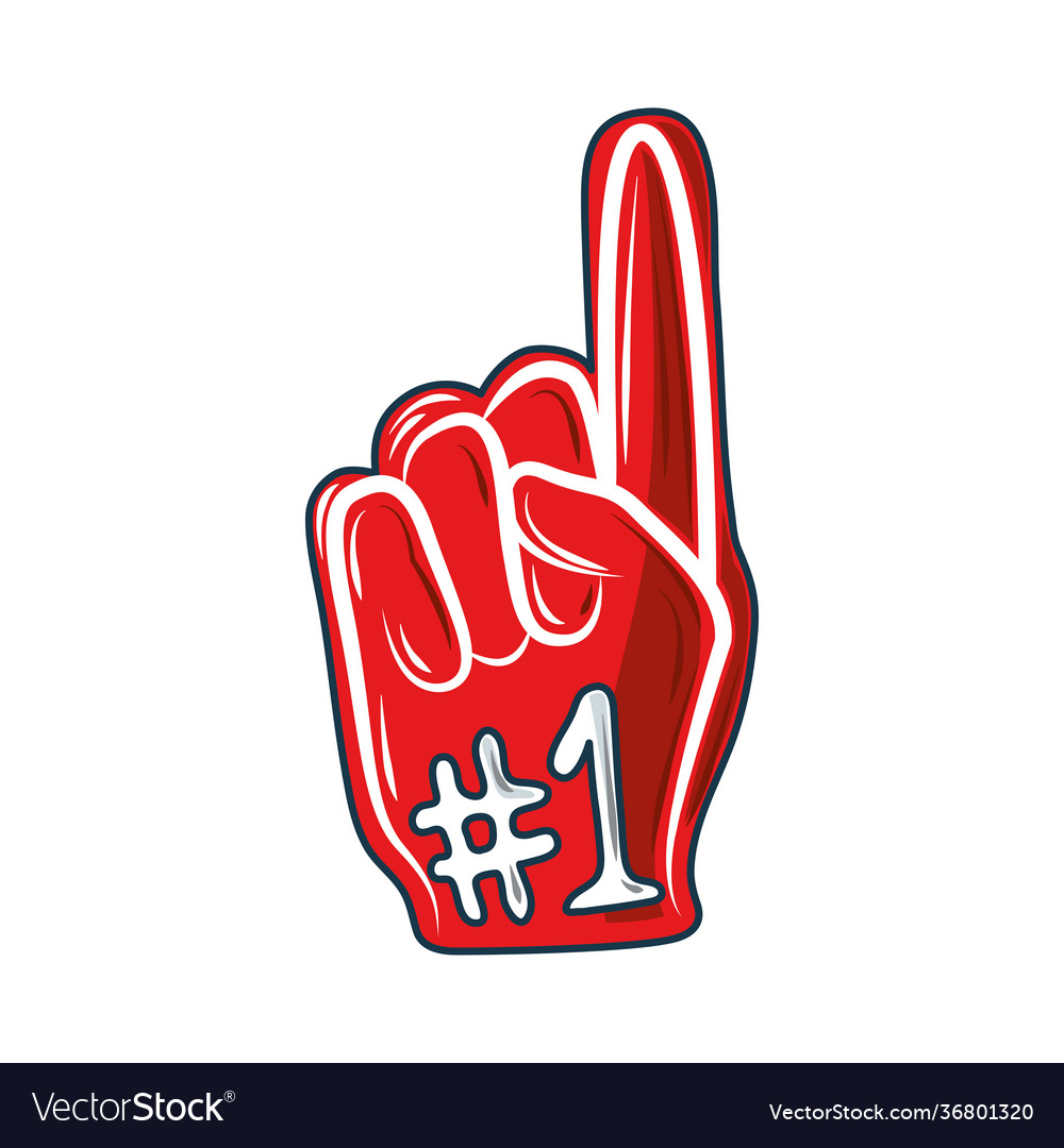 Finger fan hand Royalty Free Vector Image - VectorStock