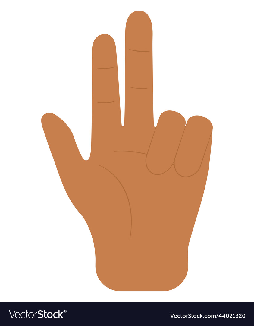 Hand gesture design Royalty Free Vector Image - VectorStock