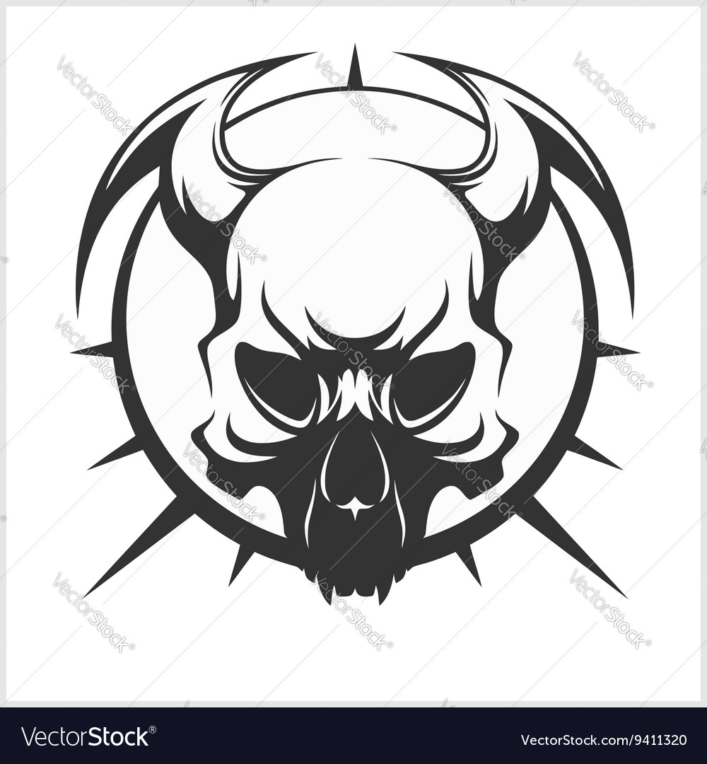 Tribal Skull Drawings