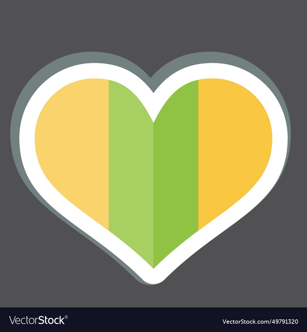 Sticker ireland related to ireland symbol simple Vector Image