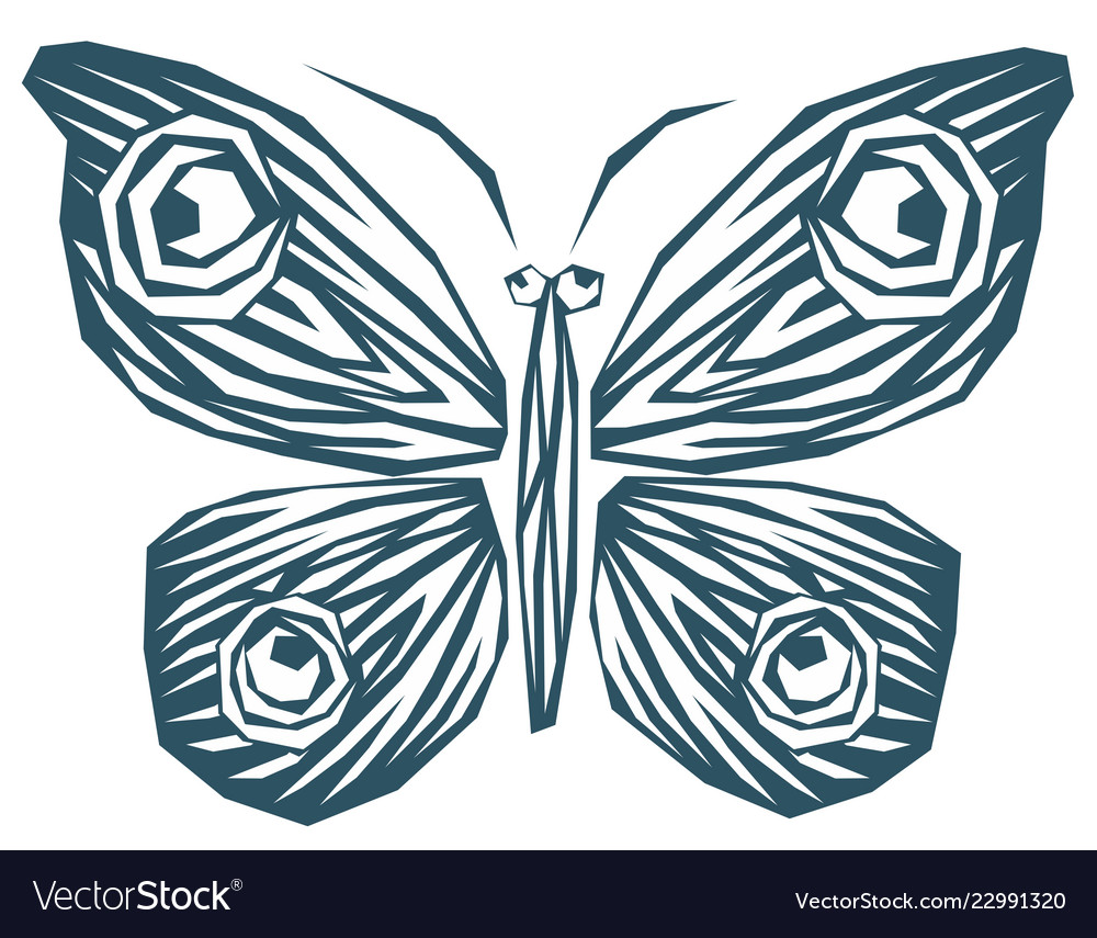 Symbol of butterfly Royalty Free Vector Image - VectorStock