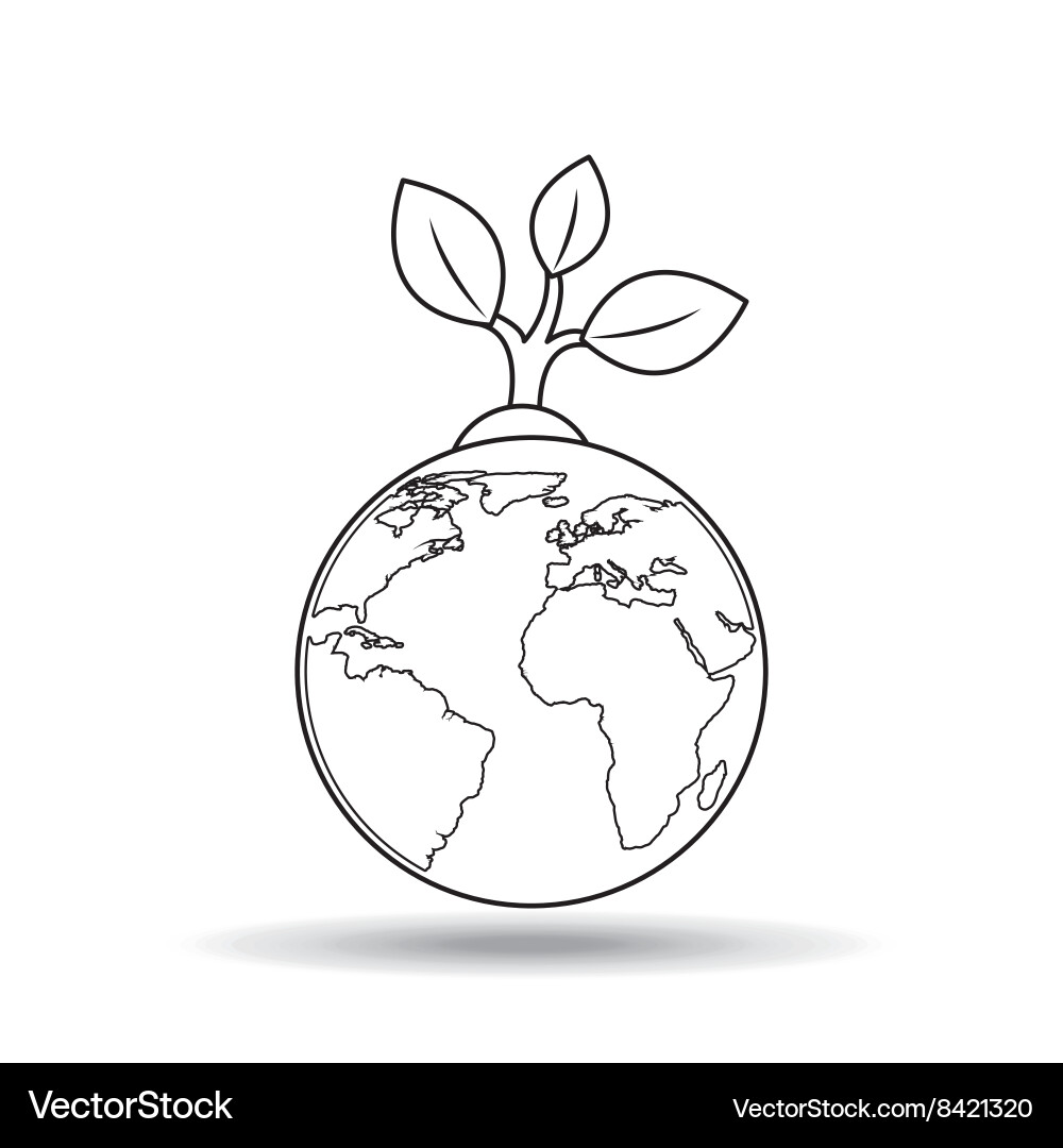 Tree isolated design Royalty Free Vector Image