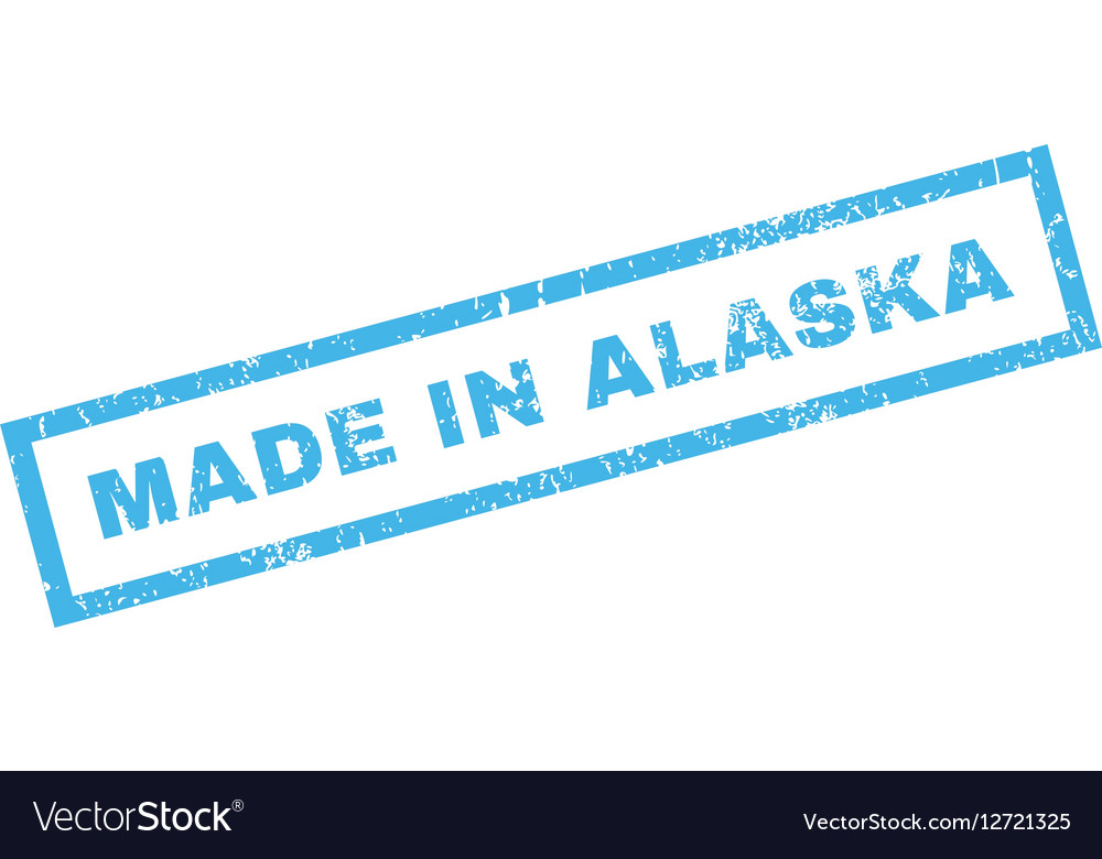 Made in alaska rubber stamp