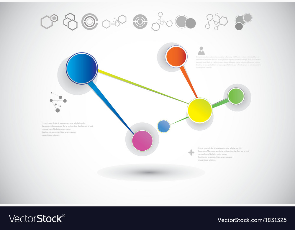 Molecule and communication background Royalty Free Vector