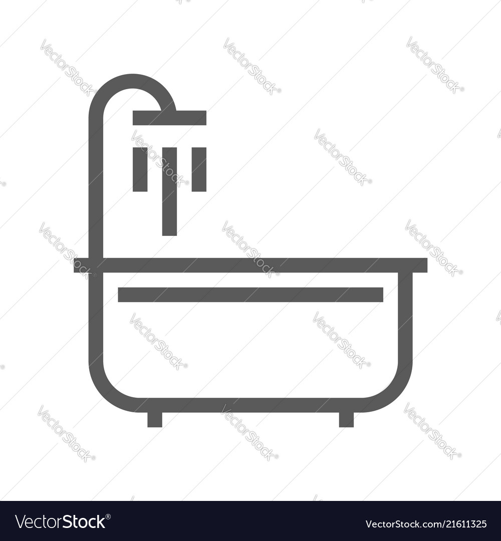 Real estate line icon vector image Real estate line icon
