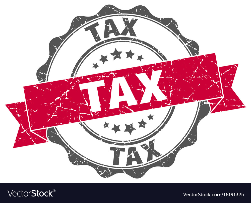 Tax stamp sign seal Royalty Free Vector Image VectorStock