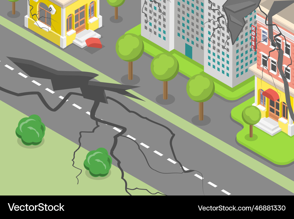 3d isometric flat conceptual Royalty Free Vector Image