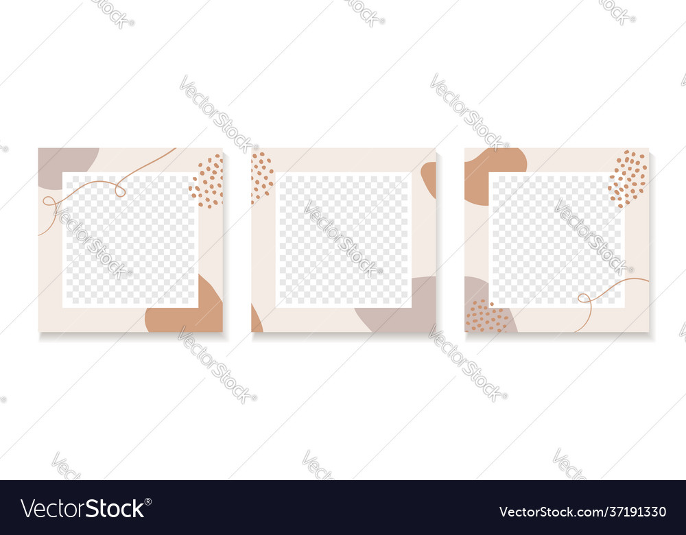 Abstract templates for instagram social Royalty Free Vector