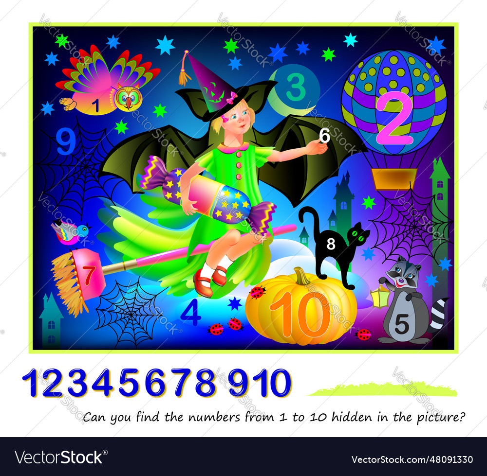 Logic Puzzle Game Math Education For Young Vector Image Logic Puzzle Game Math Education For Young Vector Image