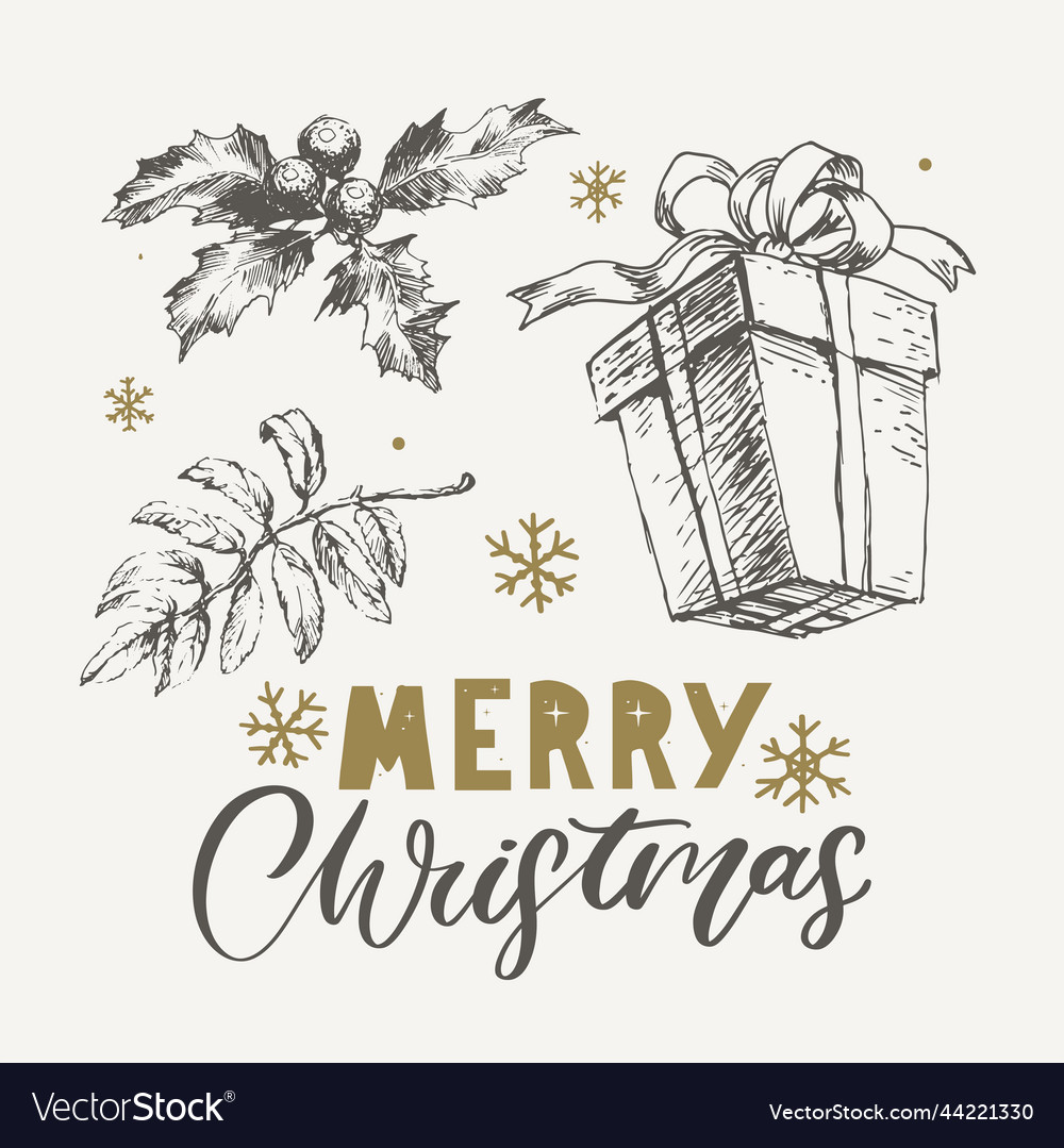 Merry Christmas Happy New Year 2023 Typography Vector Image Merry Christmas Happy New Year 2023 Typography Vector Image