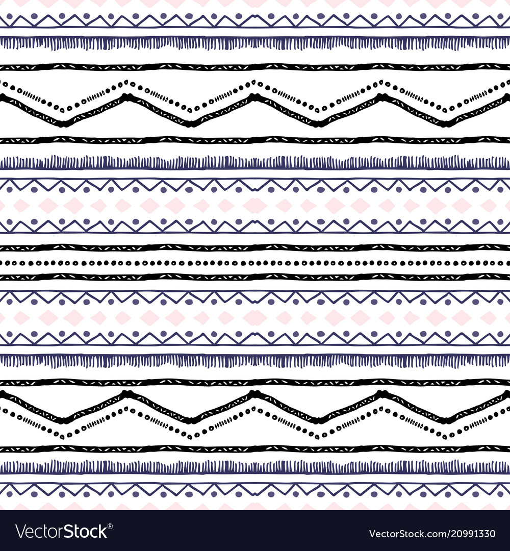 Seamless ethnic zigzag chevron pattern Royalty Free Vector