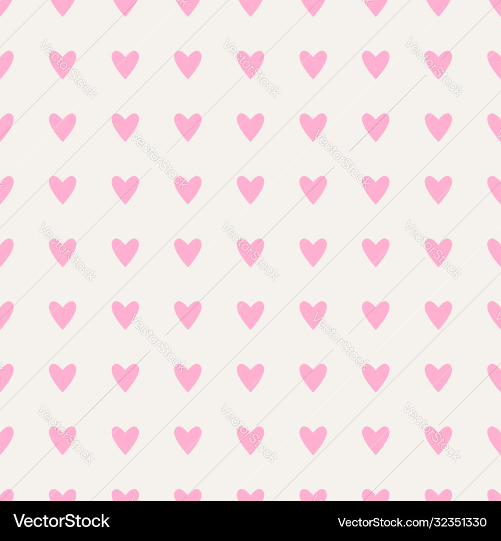 Seamless hearts pattern Royalty Free Vector Image