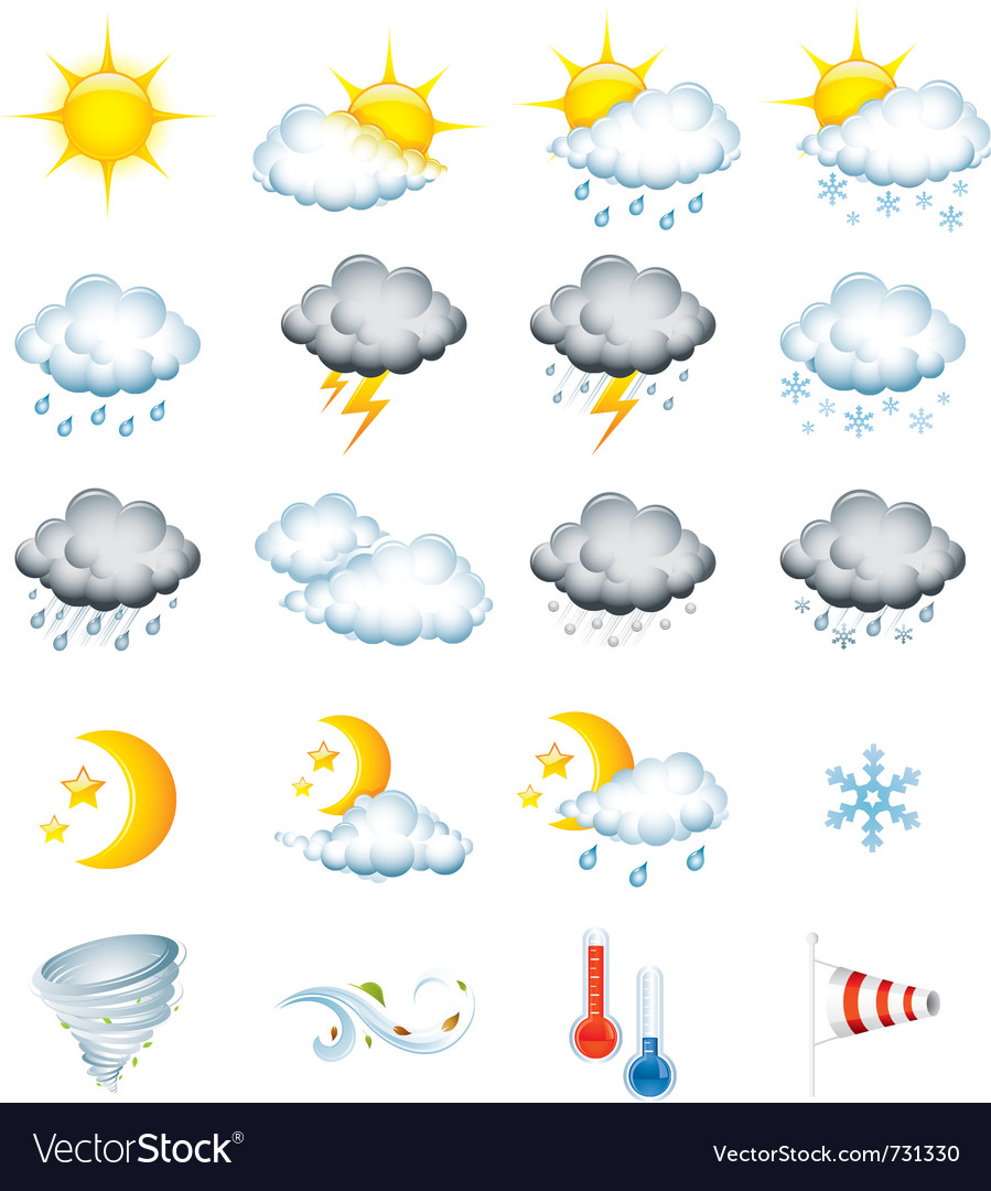 Weather Icons Vector Free Download