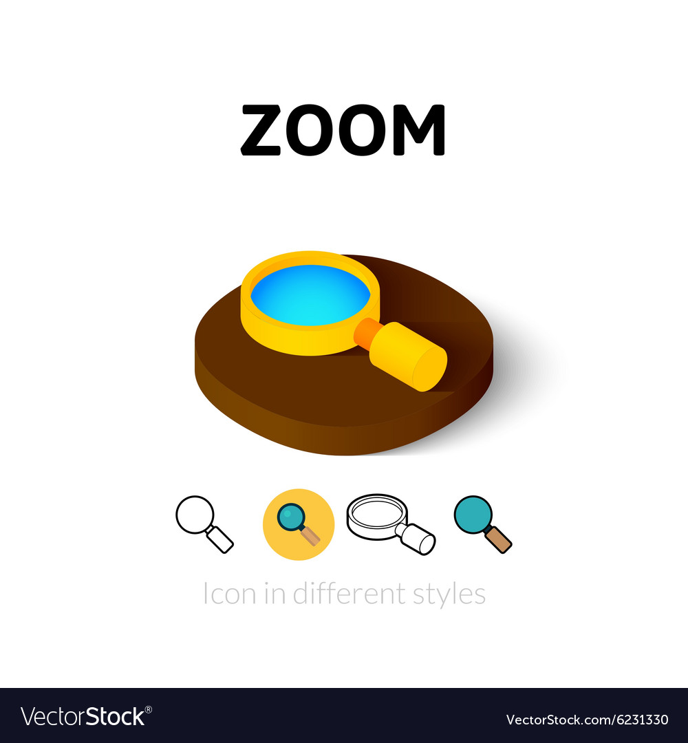 Zoom icon in different style