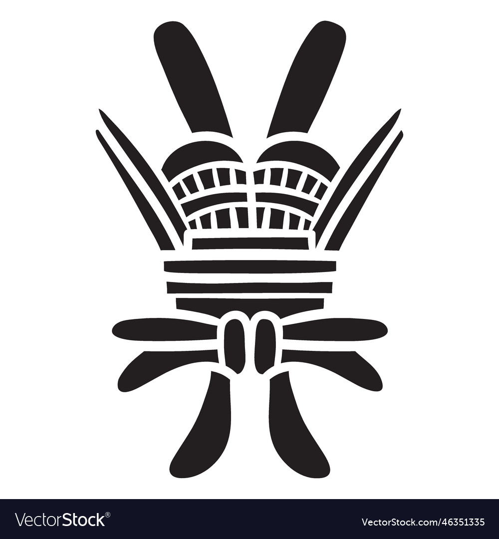 Aztec civilization symbol Royalty Free Vector Image