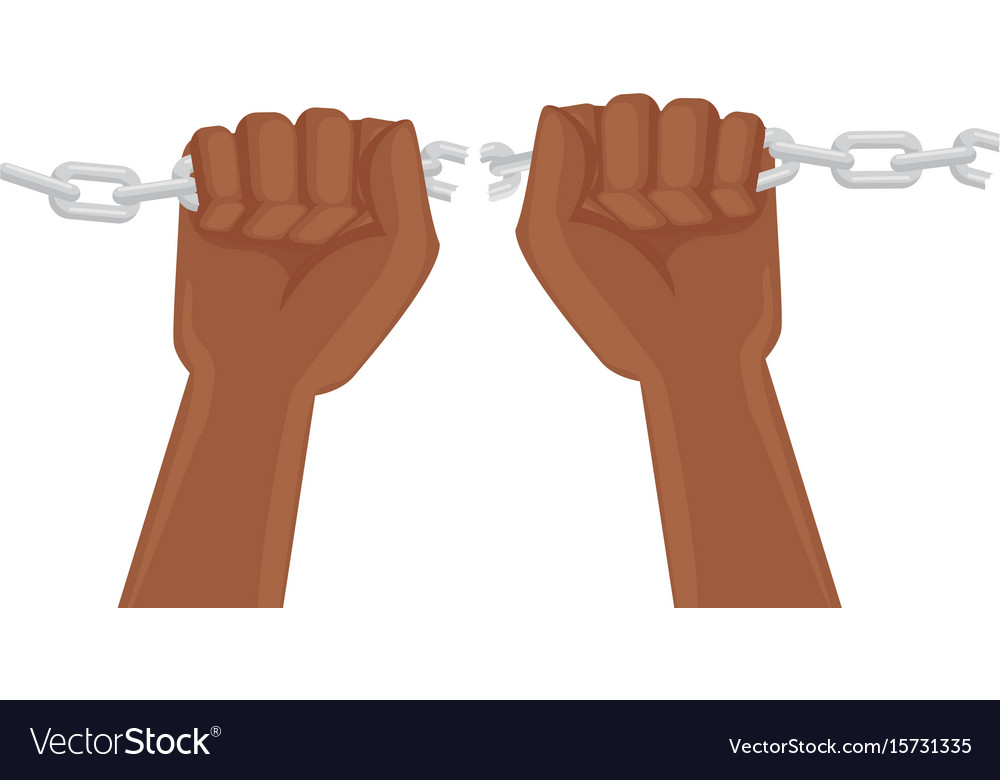 hand grabbing a chain icon royalty free vector image