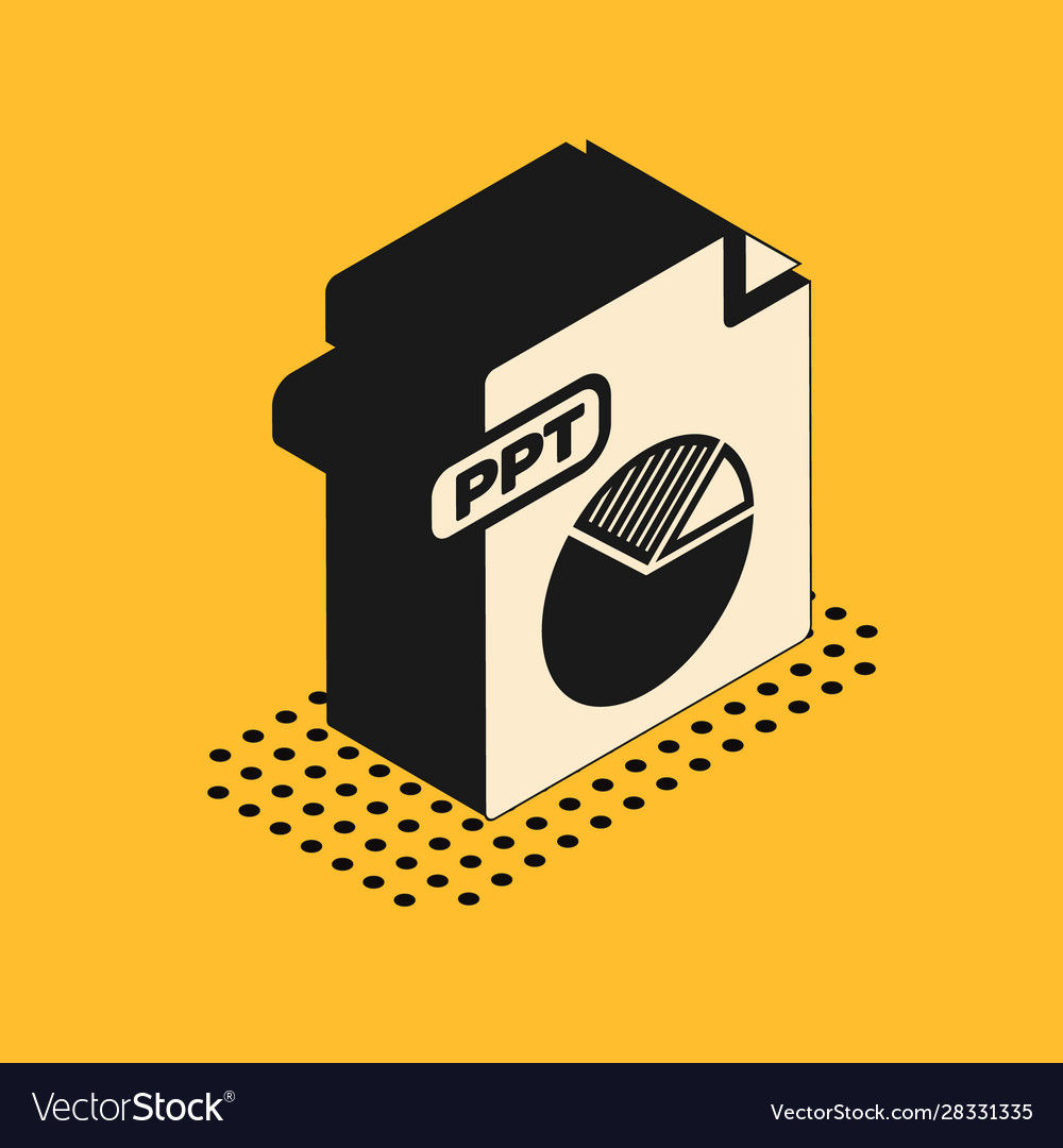 isometric-ppt-file-document-download-ppt-button-vector-image