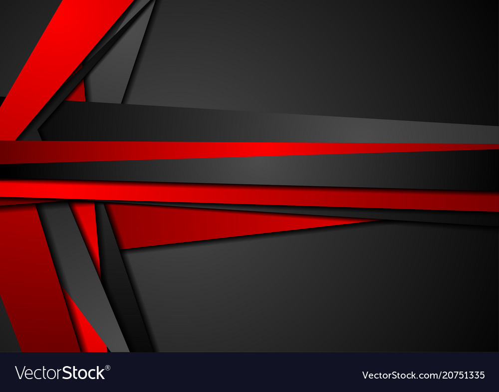 Red black tech concept abstract background Vector Image